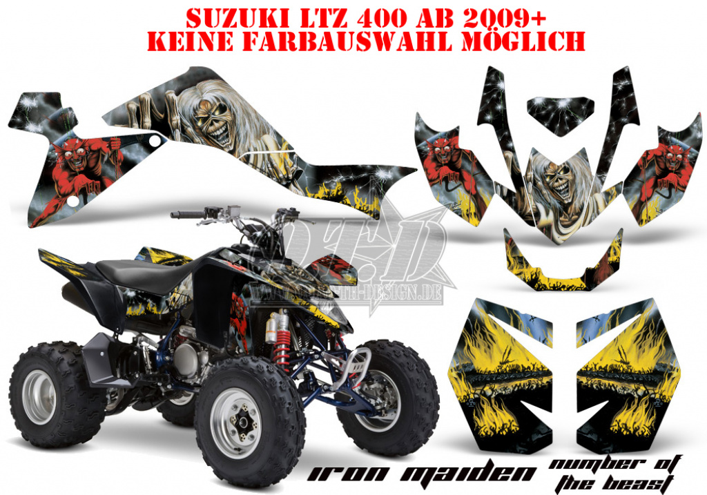 Iron Maiden - Number of the beast für Suzuki LTZ 400 2009+