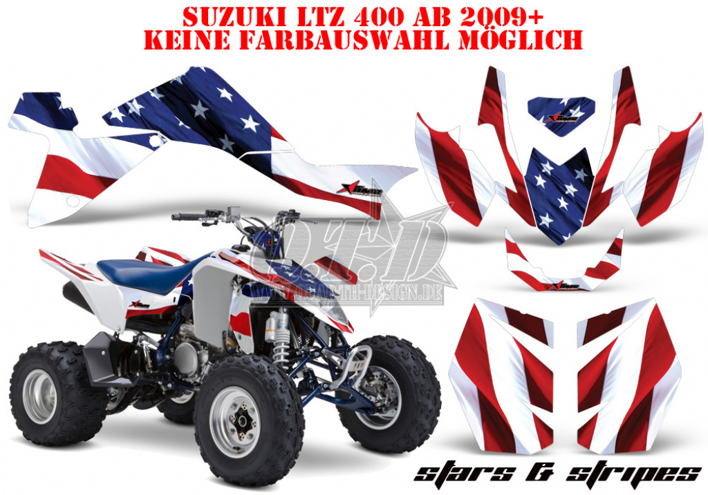 Stars and Stripes für Suzuki LTZ 400 2009+