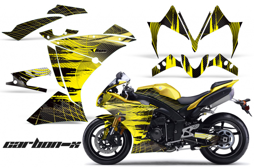 Carbon-X Gelb für Yamaha YZF R1 2009-2014