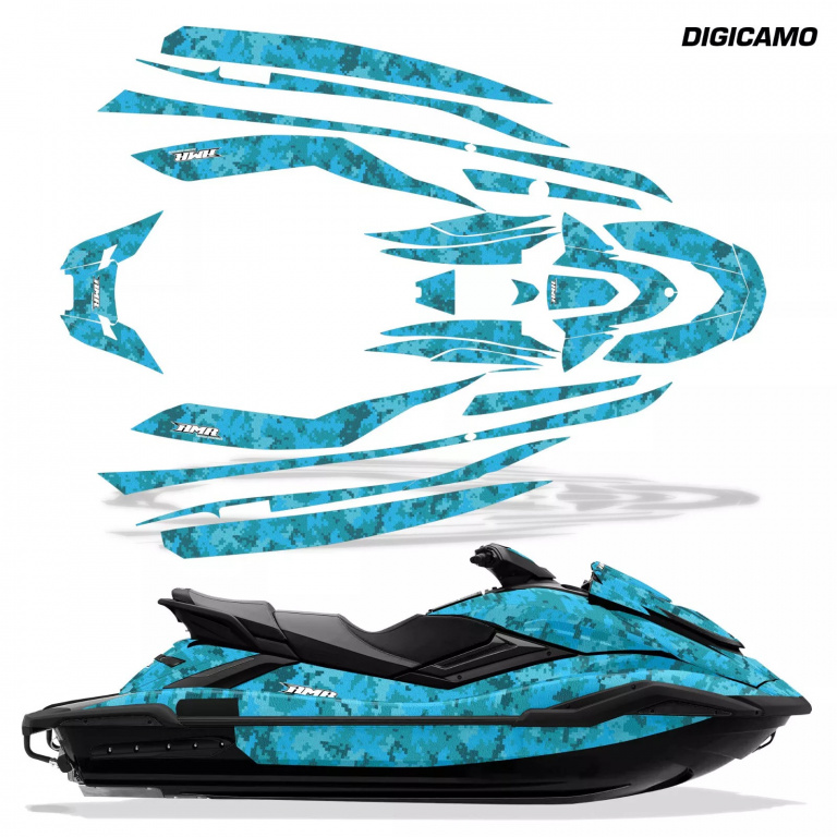 Digicamo Aqua Blau für Yamaha FX Cruiser SVHO 2019-2021