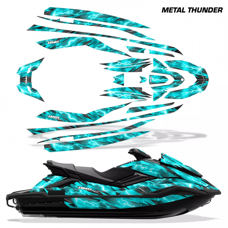 Metal Thunder Teal Blau für Yamaha FX Cruiser SVHO 2019-2021