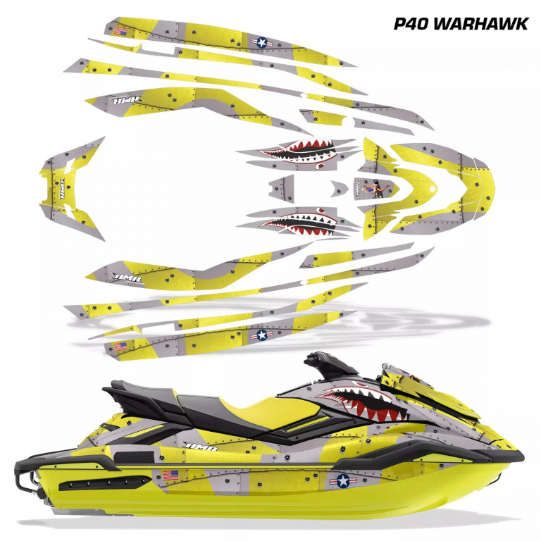P40-Warhawk Gelb für Yamaha FX Cruiser SVHO 2019-2021