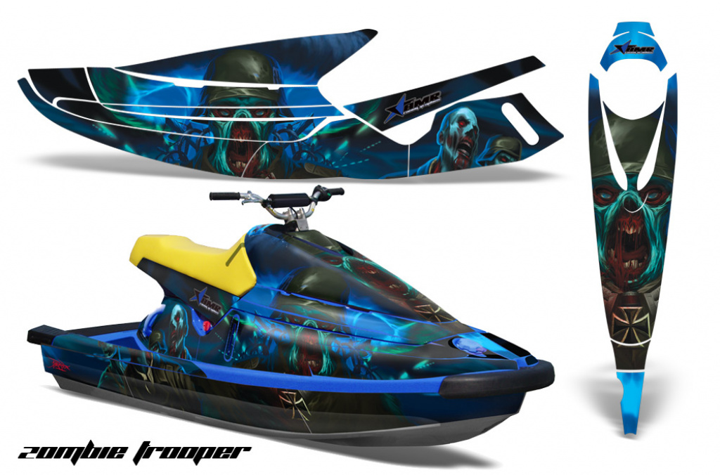 Zombie Trooper Blau für Yamaha Wave Blaster 1993-1996