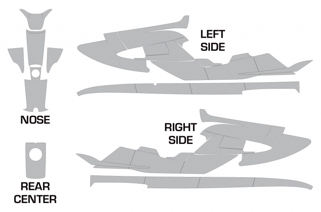 Schnittmuster für Yamaha Wave Raider 1994-1996