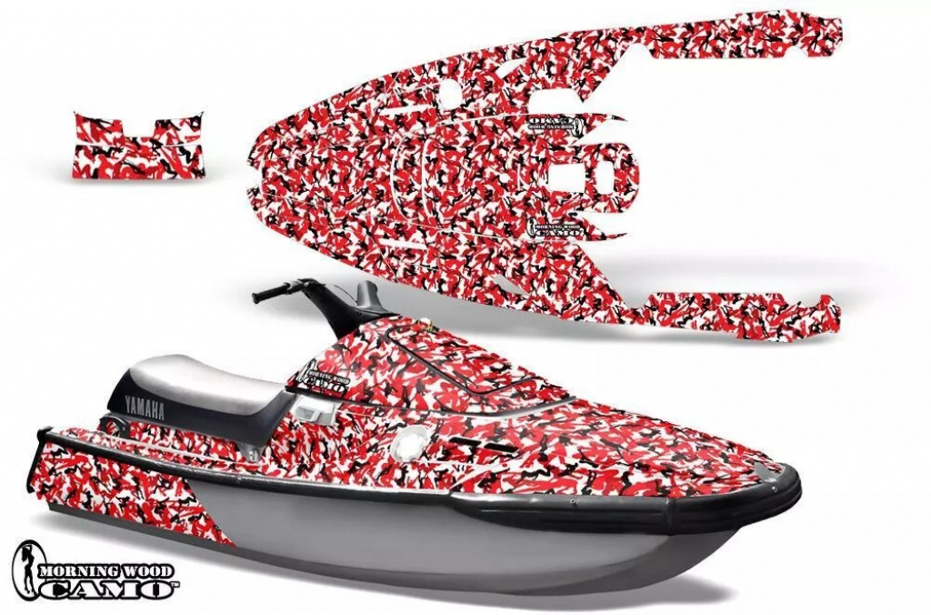 Urban Camo Rot für Yamaha Wave Runner 3 1991-1996