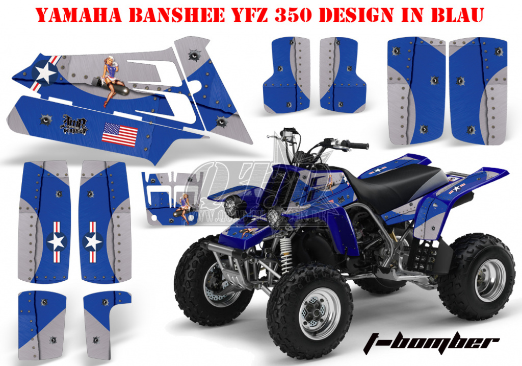 T-Bomber Blau für Yamaha Banshee YFZ 350