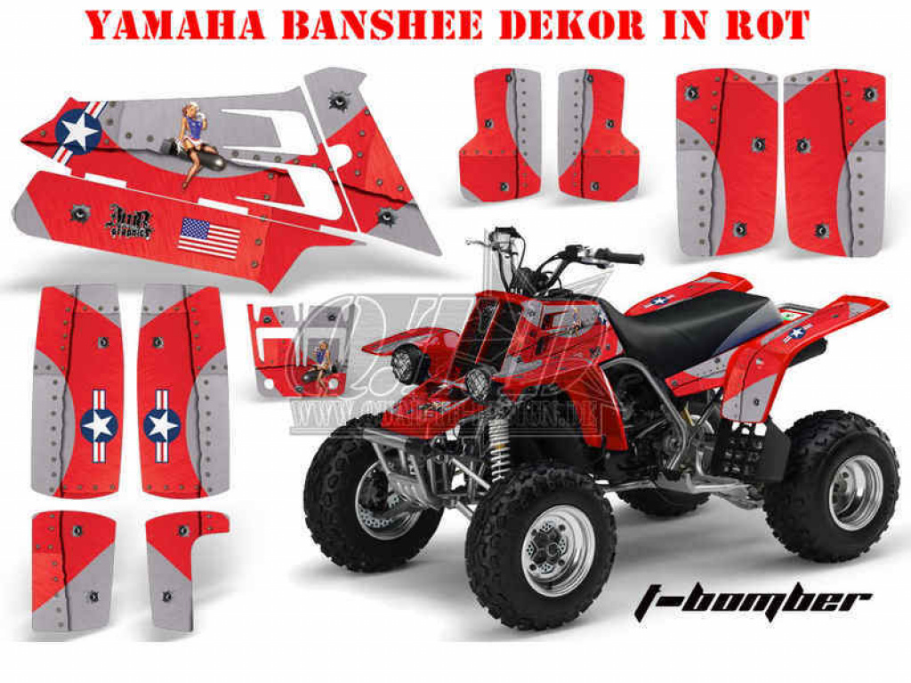 T-Bomber Rot für Yamaha Banshee YFZ 350