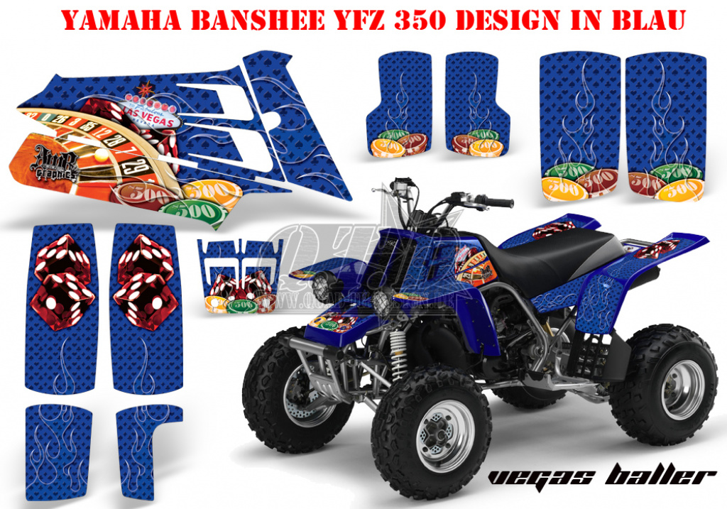 Vegas Baller Blau für Yamaha Banshee YFZ 350