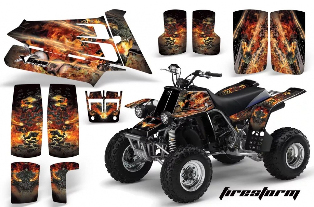 Firestorm Schwarz für Yamaha Banshee YFZ 350