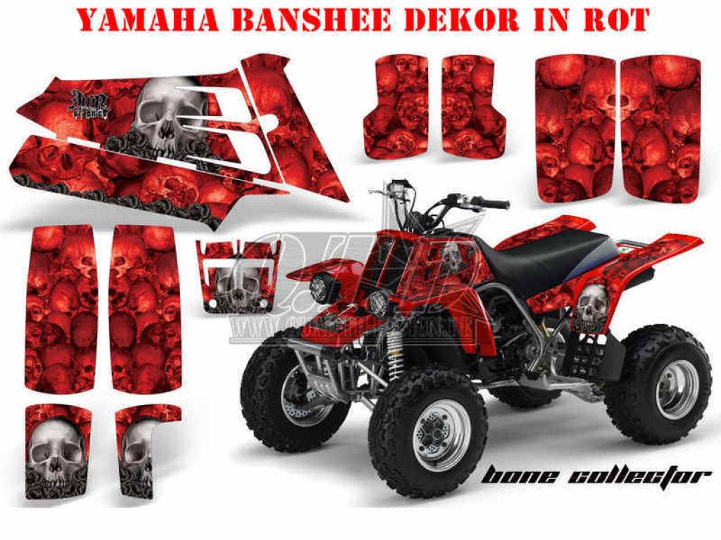 Bone Collector Rot für Yamaha Banshee YFZ 350