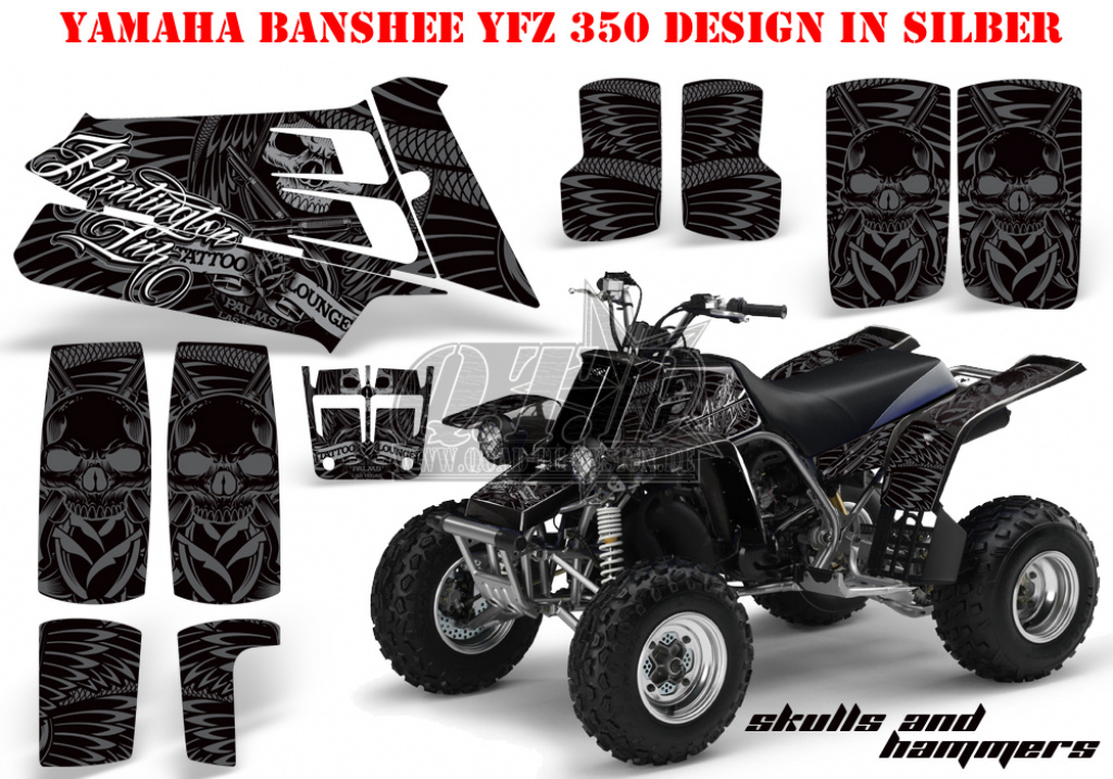 Skulls N Hammers Silber für Yamaha Banshee YFZ 350