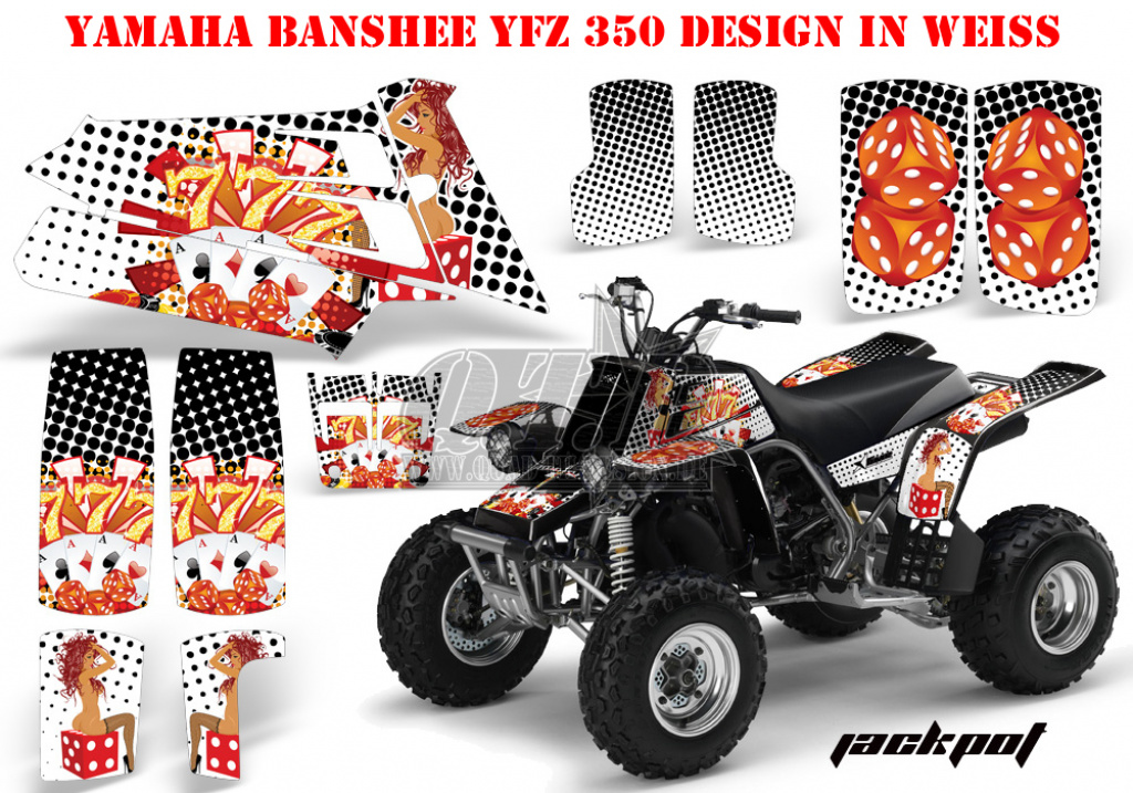 Jackpot Weiß für Yamaha Banshee YFZ 350