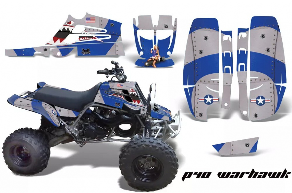 T-Bomber Blau für Yamaha Banshee YFZ 350 Full Bore