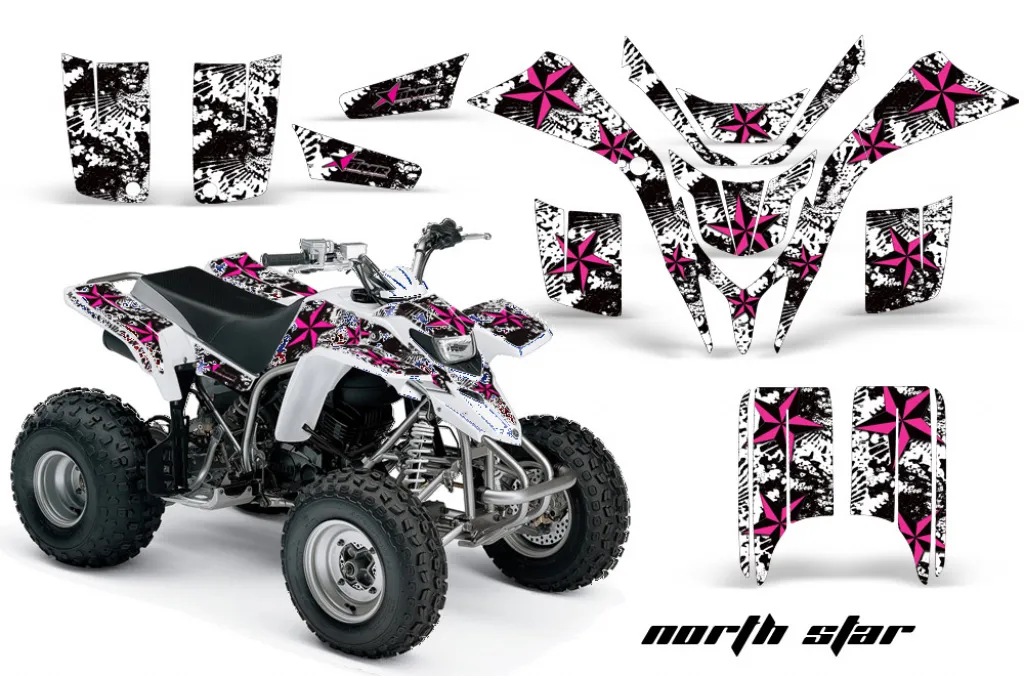 Northstar Background = White, Design color = Pink for Yamaha Blaster YFS 200