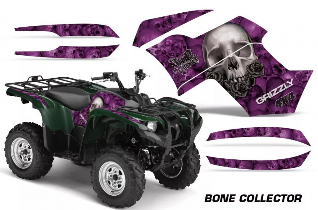 Bone Collector Lila für Yamaha Grizzly 700/550 2007-2014