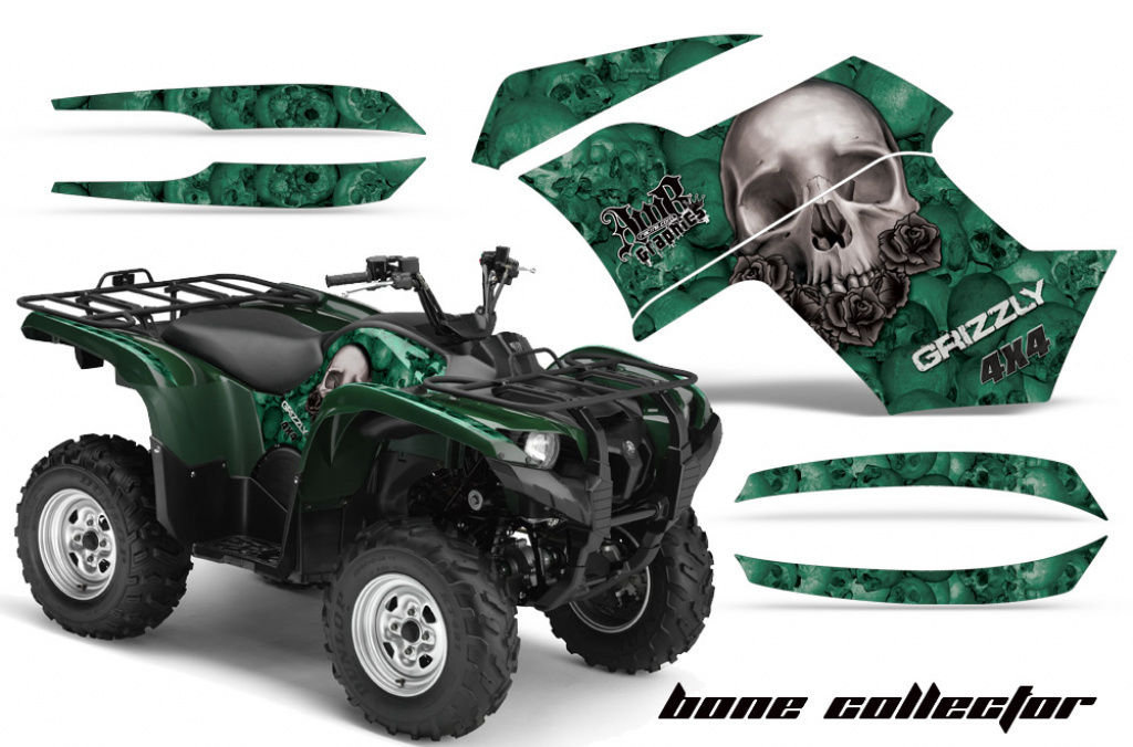 Bone Collector Grün für Yamaha Grizzly 700/550 2007-2014