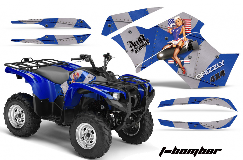 T-Bomber Blau für Yamaha Grizzly 700/550 2007-2014