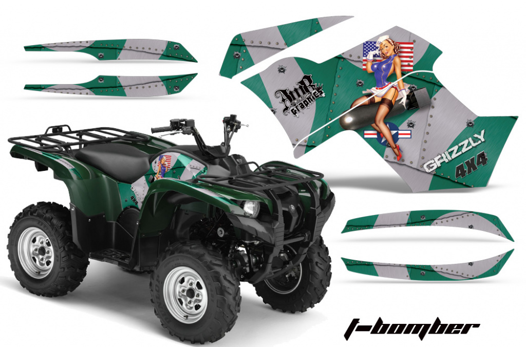 T-Bomber Grün für Yamaha Grizzly 700/550 2007-2014