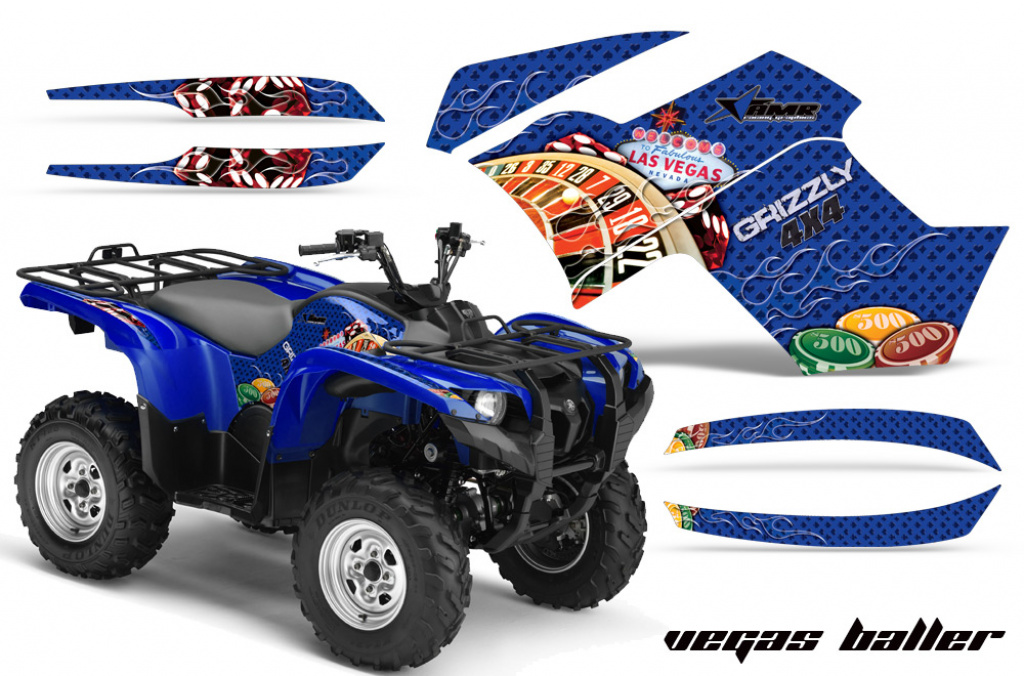 Vegas Baller Blau für Yamaha Grizzly 700/550 2007-2014