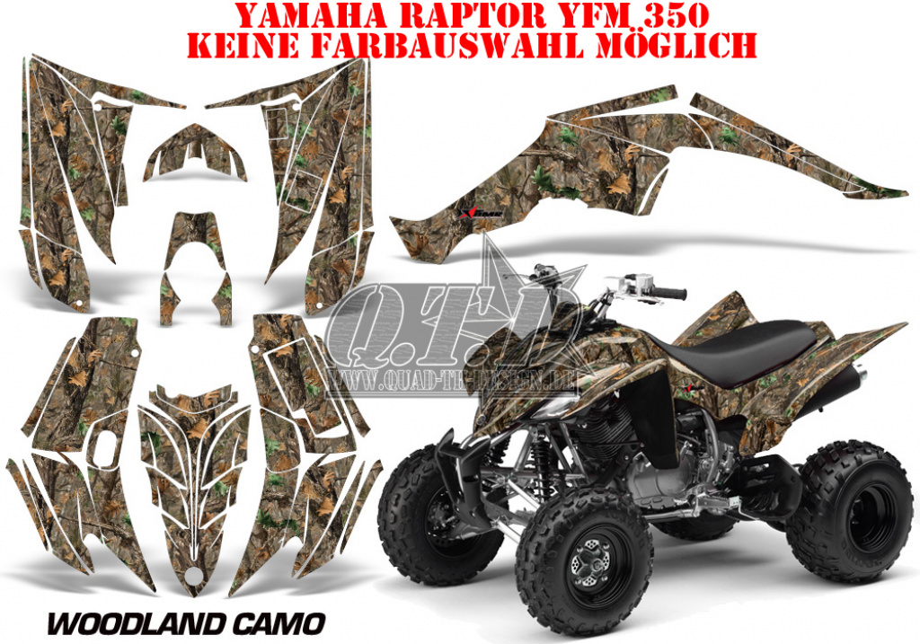 Woodland Camo für Yamaha Raptor YFM 350