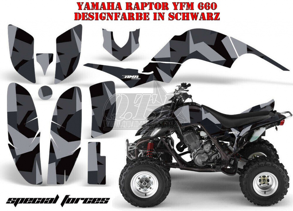 Special Forces Black for Yamaha Raptor YFM 660