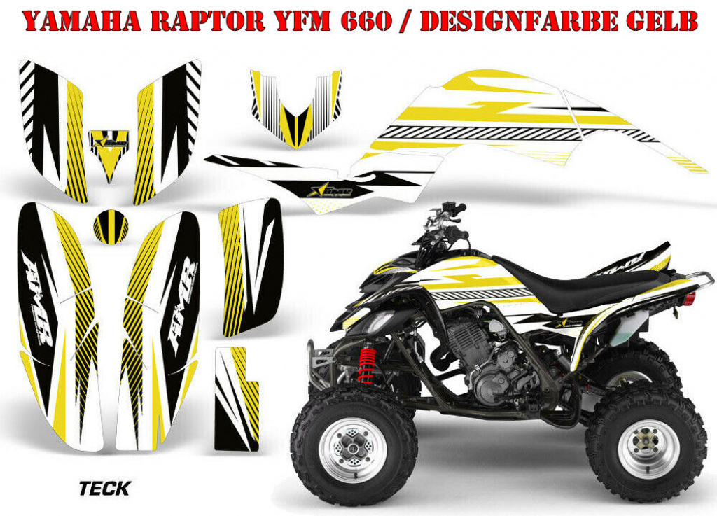 Teck Yellow for Yamaha Raptor YFM 660