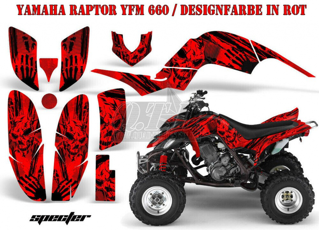 Specter Red for Yamaha Raptor YFM 660