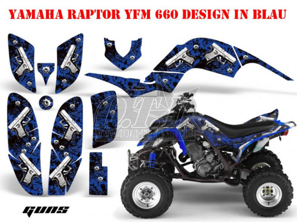 Guns Blue for Yamaha Raptor YFM 660