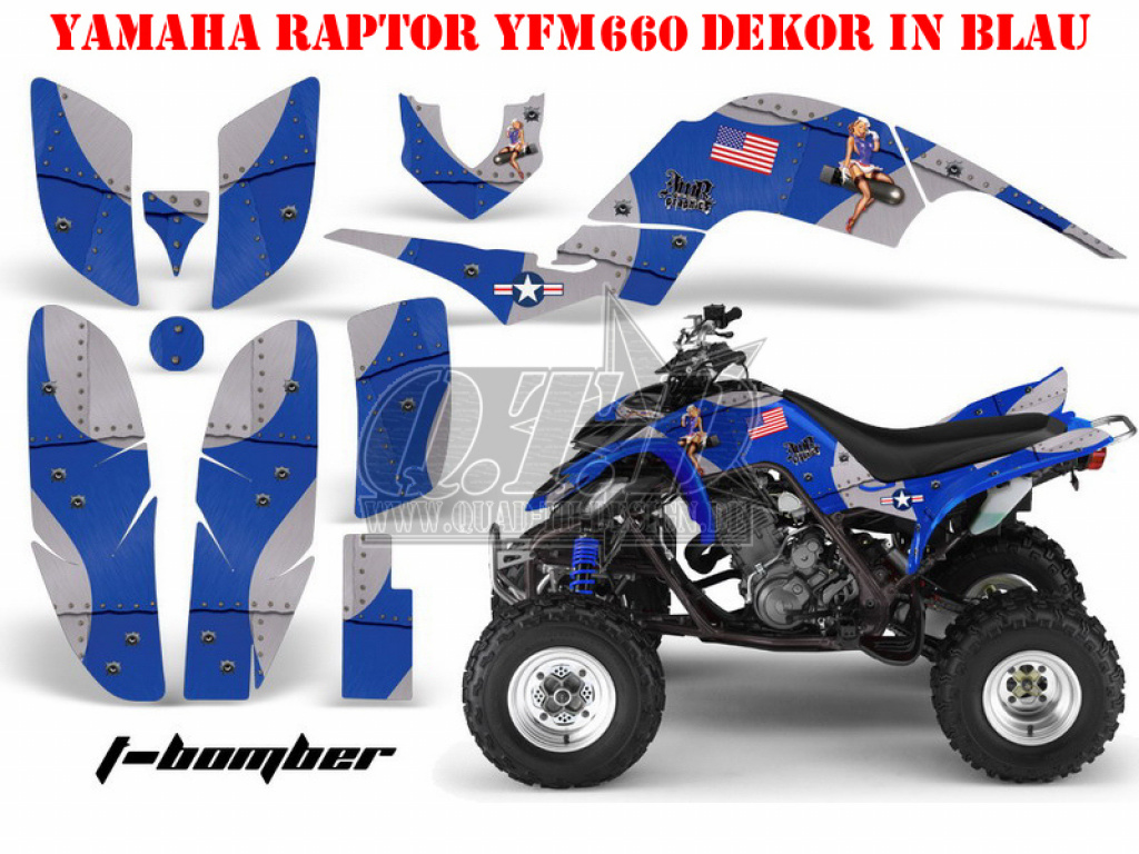 T-Bomber Blue for Yamaha Raptor YFM 660