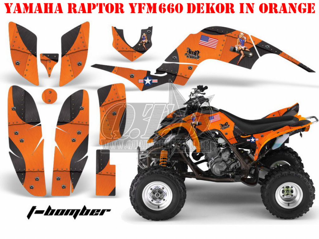 T-Bomber Orange for Yamaha Raptor YFM 660