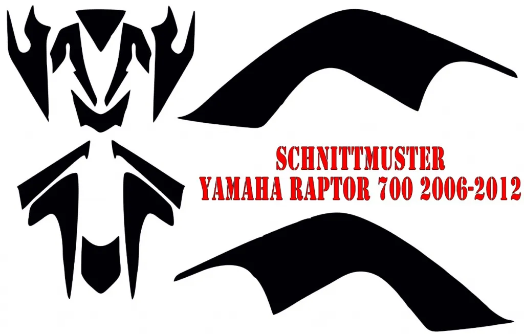 Cutting Pattern for Yamaha Raptor YFM 700 2006-2012