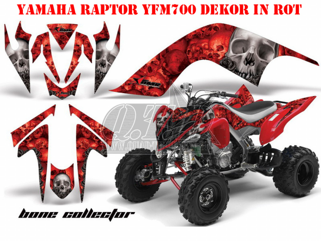 Bone Collector Rot für Yamaha Raptor YFM 700 2006-2012
