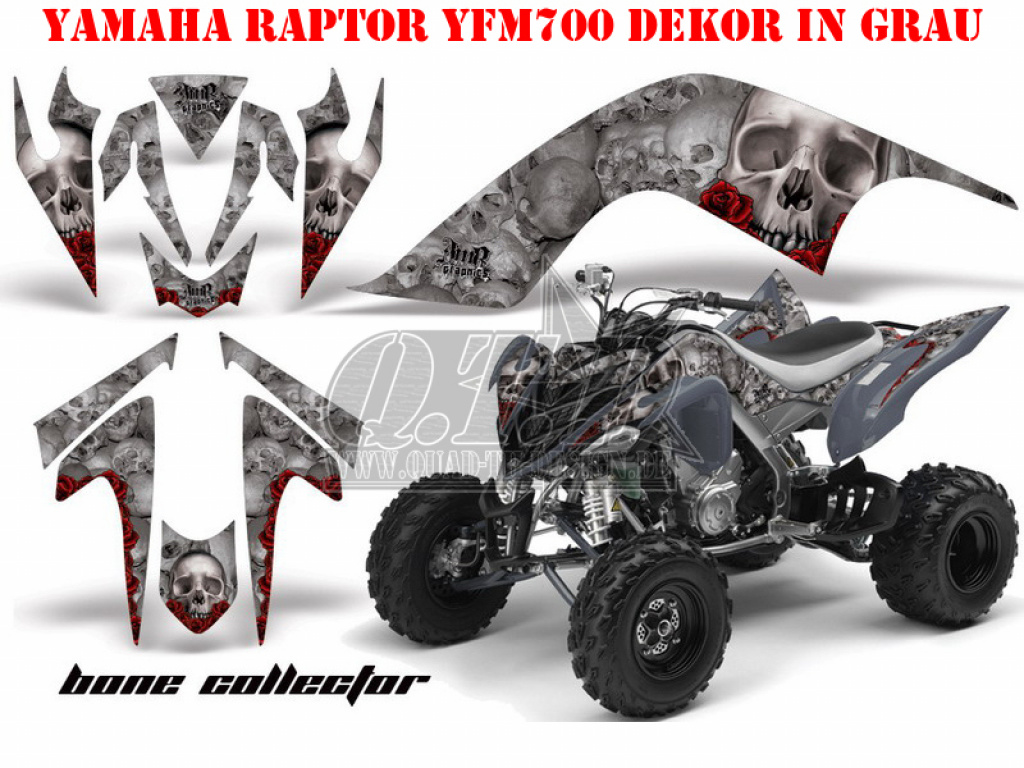 Bone Collector Silber für Yamaha Raptor YFM 700 2006-2012