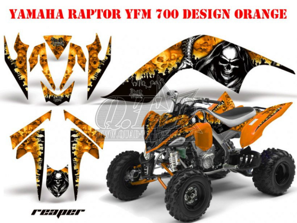 Reaper Orange für Yamaha Raptor YFM 700 2006-2012