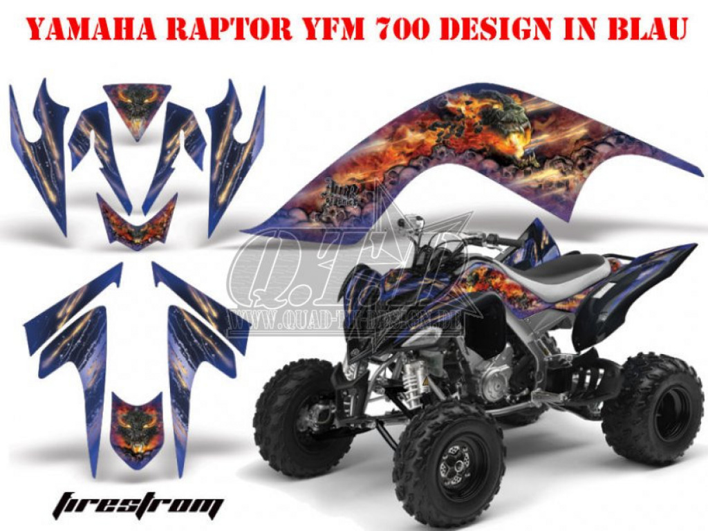 Firestorm Blau für Yamaha Raptor YFM 700 2006-2012
