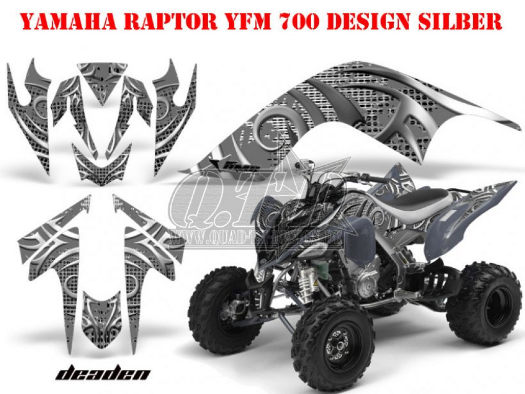 Deaden Silber für Yamaha Raptor YFM 700 2006-2012