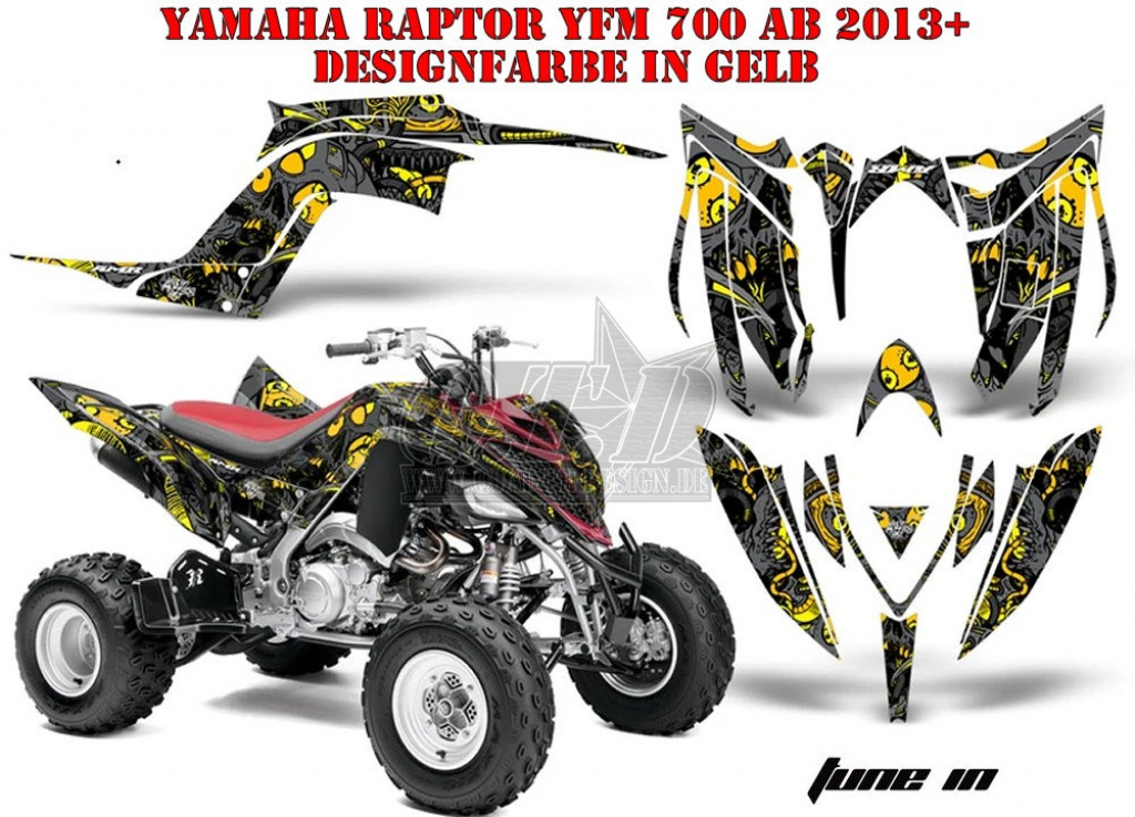 Tune In Gelb für Yamaha Raptor YFM 700R 2013+