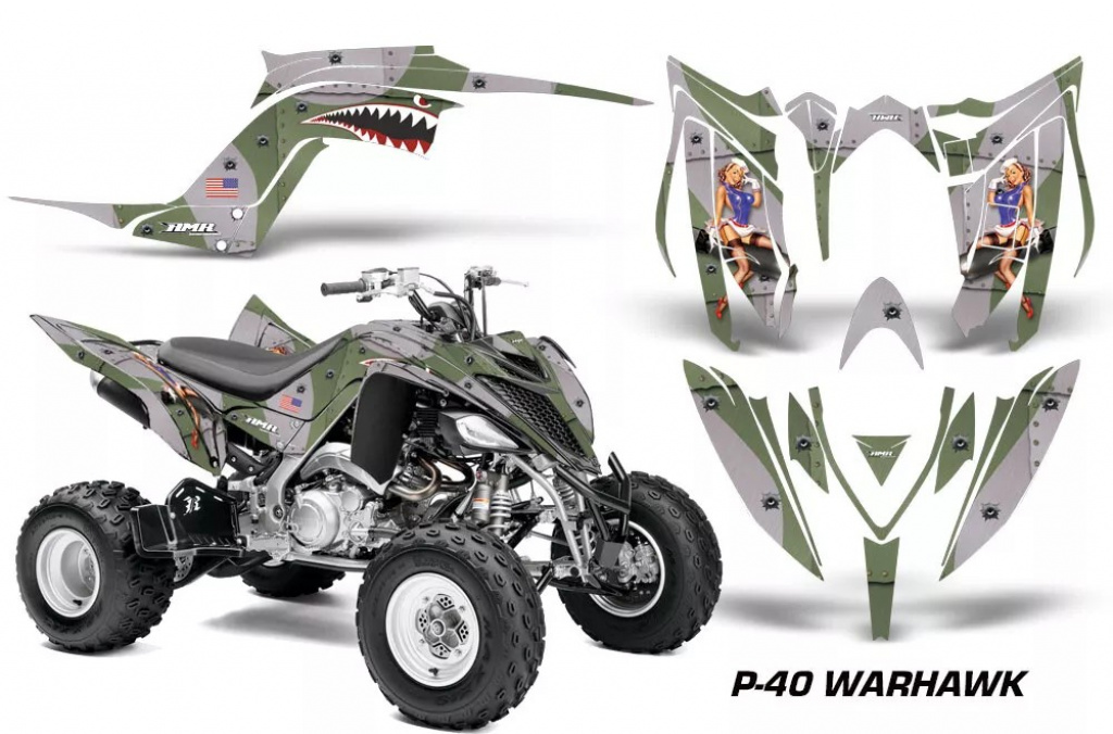 P40-Warhawk Grün für Yamaha Raptor YFM 700R 2013+
