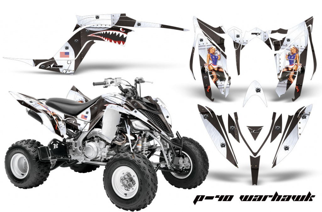 P40-Warhawk Schwarz für Yamaha Raptor YFM 700R 2013+