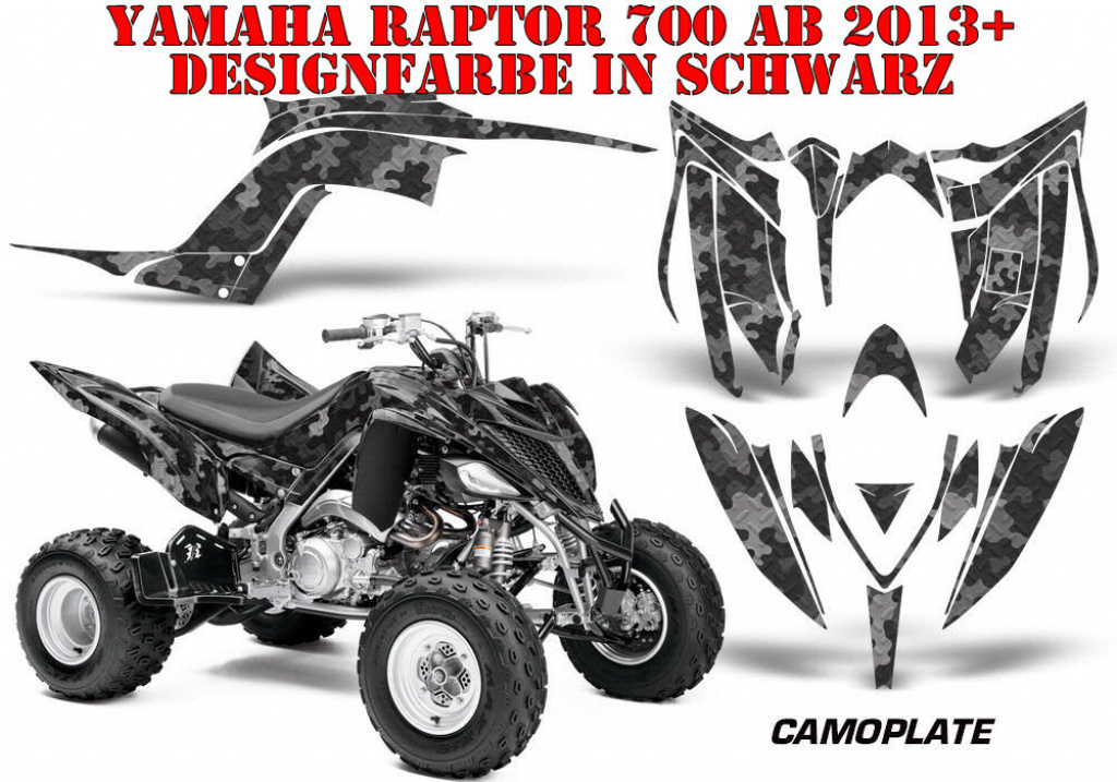 Camoplate Schwarz für Yamaha Raptor YFM 700R 2013+