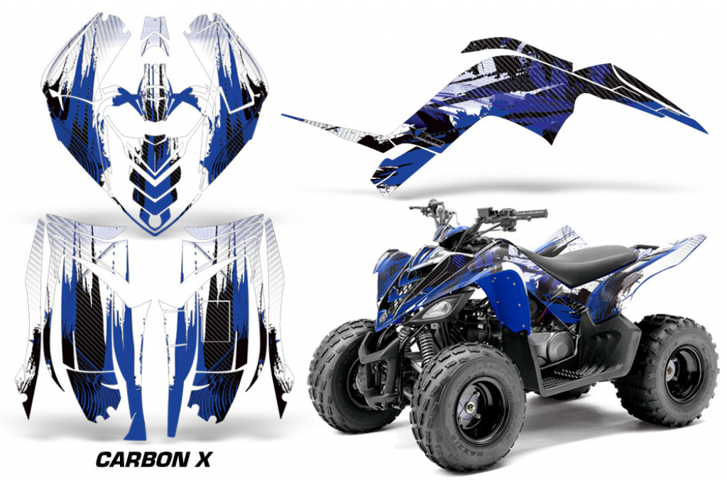 Carbon-X Blau für Yamaha Raptor 90 2009-2015