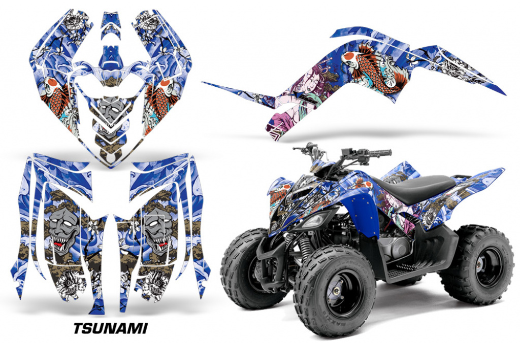 Tsunami Blau für Yamaha Raptor 90 2009-2015