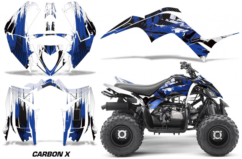 Carbon-X Blau für Yamaha Raptor 90 2016+
