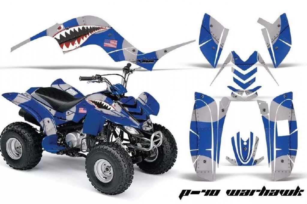 P40-Warhawk Blau für Yamaha Raptor 80