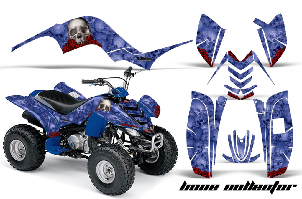 Bone Collector Blau für Yamaha Raptor 80