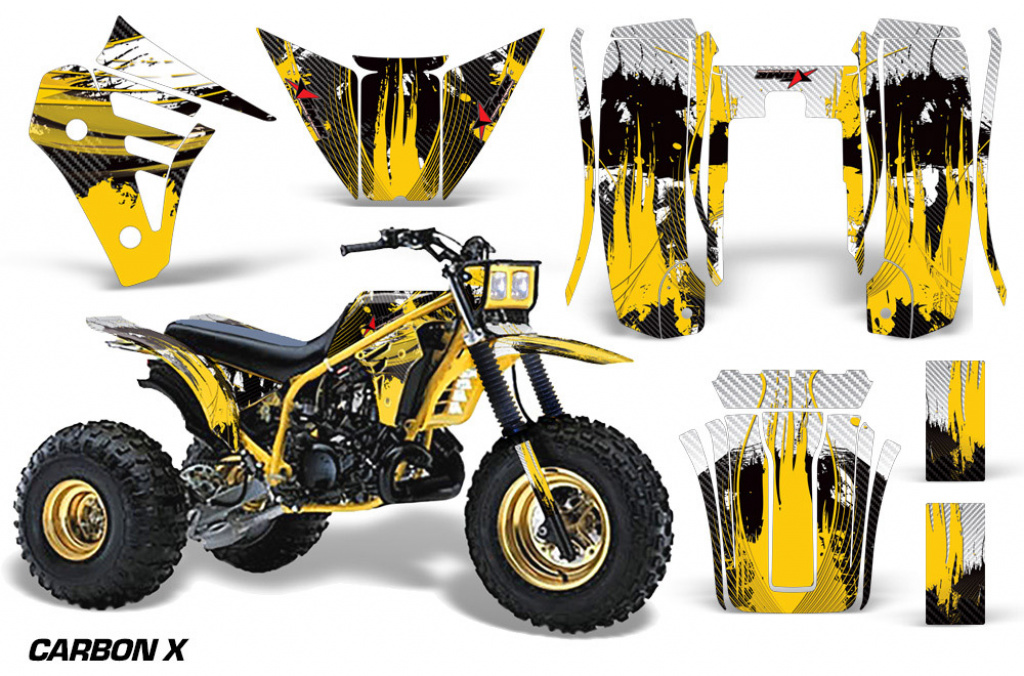 Carbon-X Gelb für Yamaha Tri Z 250 3 Wheeler 1985-1986