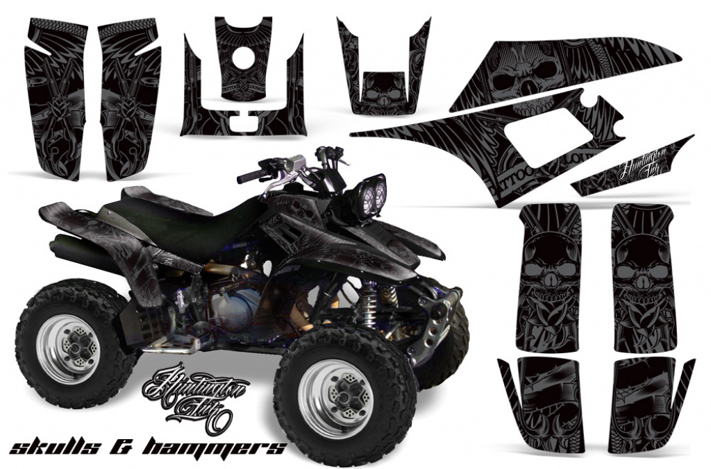 Skulls and Hammers Silver for Yamaha Warrior YFM 350