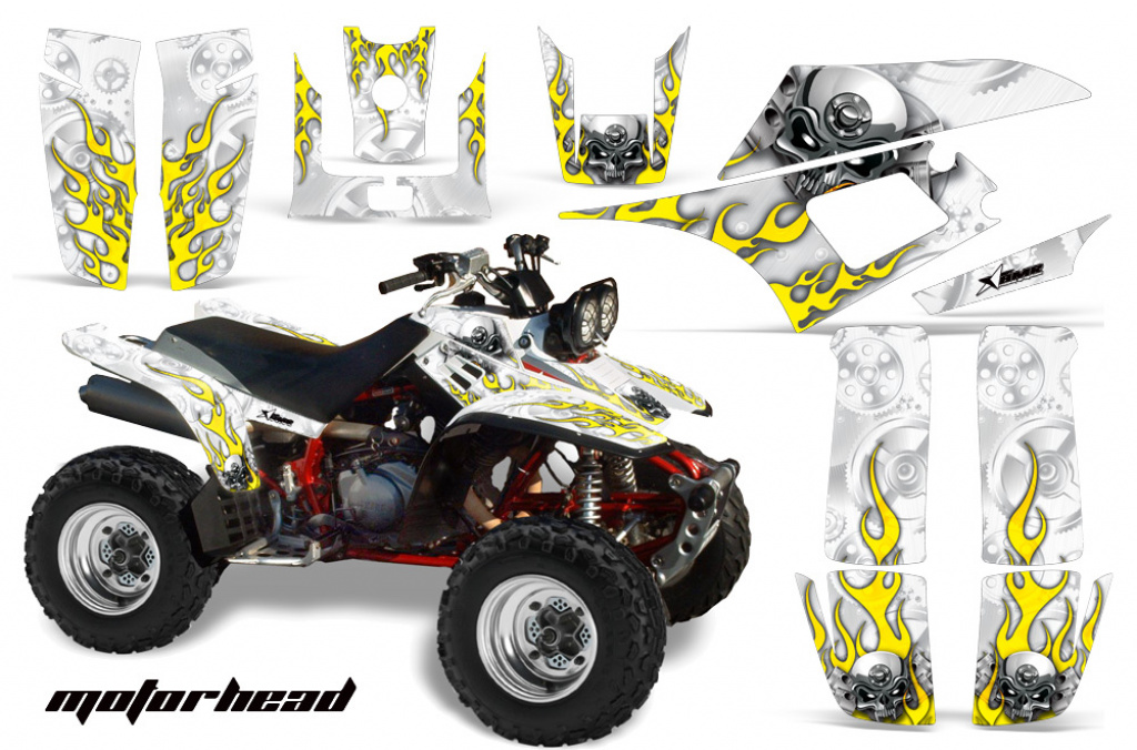 Motorhead White for Yamaha Warrior YFM 350