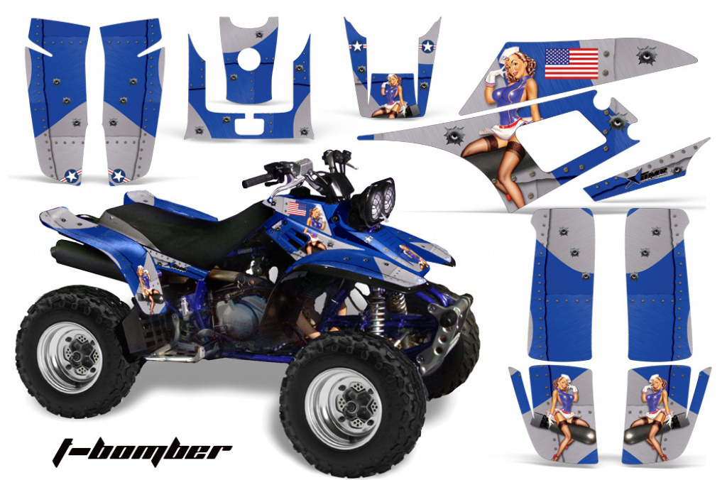 T-Bomber Blue for Yamaha Warrior YFM 350