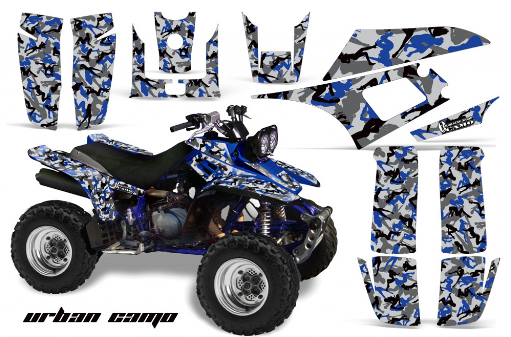 Urban Camo Blue for Yamaha Warrior YFM 350